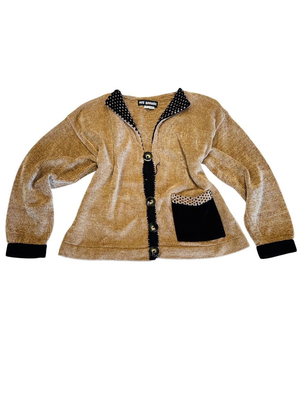 Vintage 90s Ani Barrie Chenille Cardigan Sweater